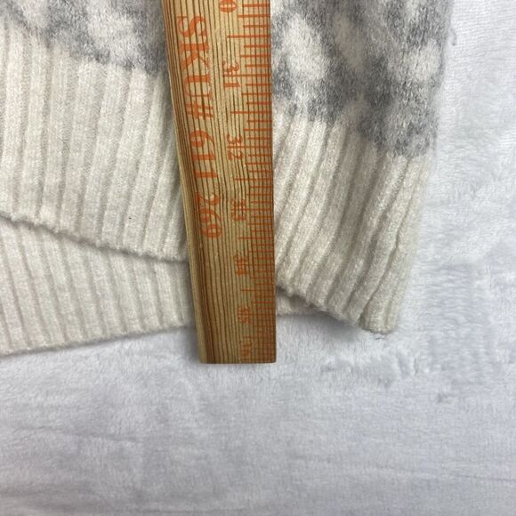 Victorias Secret Cardigan Sweater Womens Small Beige Animal Print Wool Alpaca - Picture 5 of 7